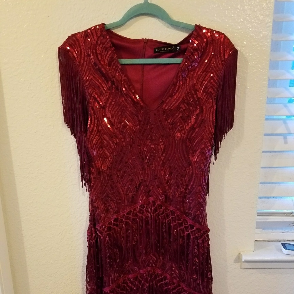 BNWT red flapper dress